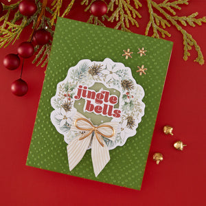 Rosie's Studio Sleigh Bells Ring Cardstock Diecut Ephemera - Sentiments