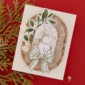 Rosie's Studio Sleigh Bells Ring Foil Puffy Stickers 2 sheets