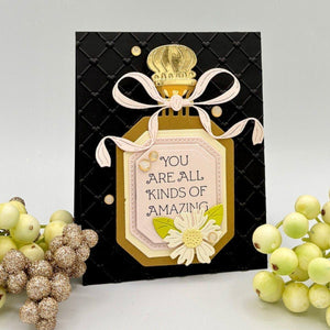 Gorgeous You Perfume Bottle Etched Dies