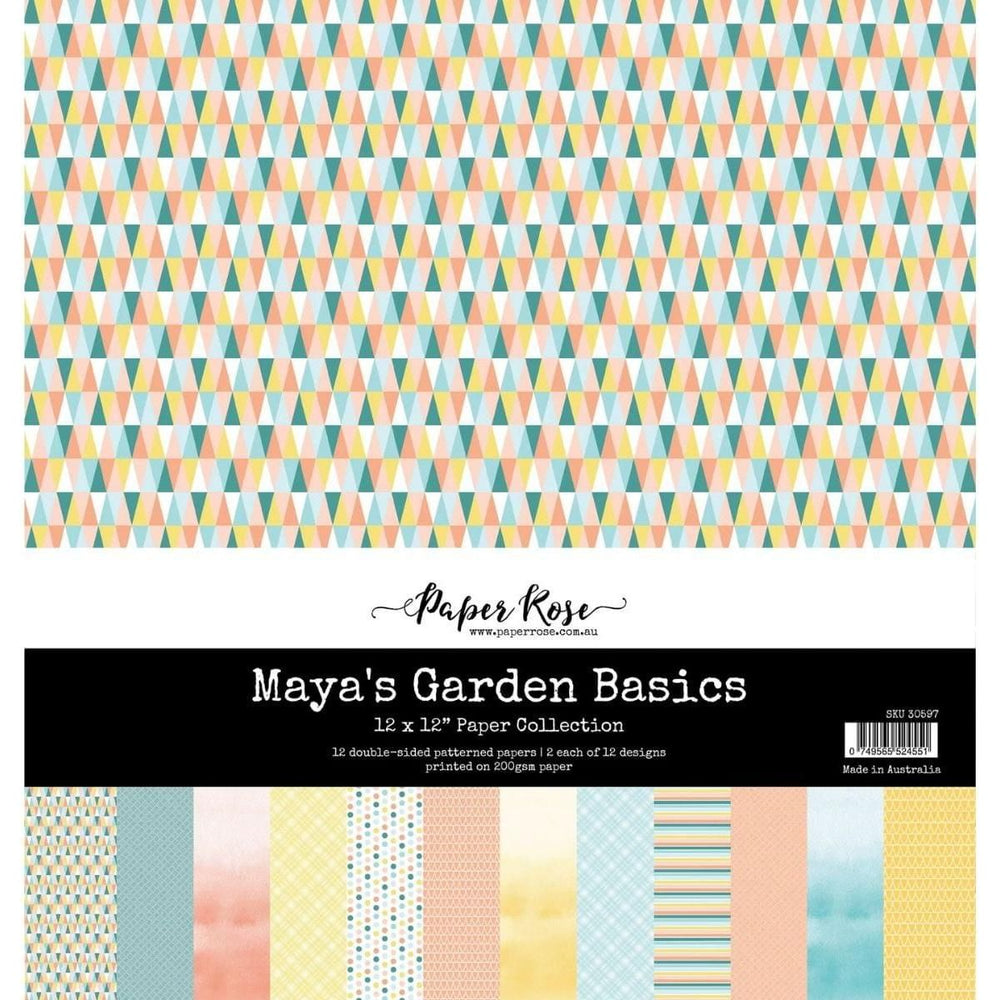Paper Rose - Maya's Garden Basics 12x12 Paper Collection