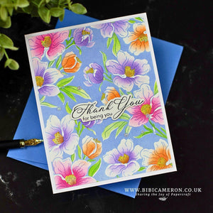 Alex Syberia Designs - Charming Floral Background Press Plate