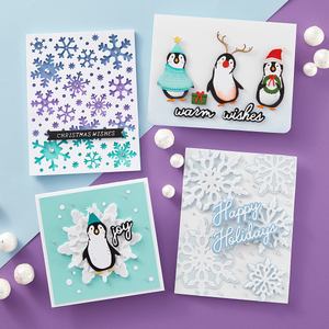 Frozen Flurries Etched Dies by Simon Hurley
