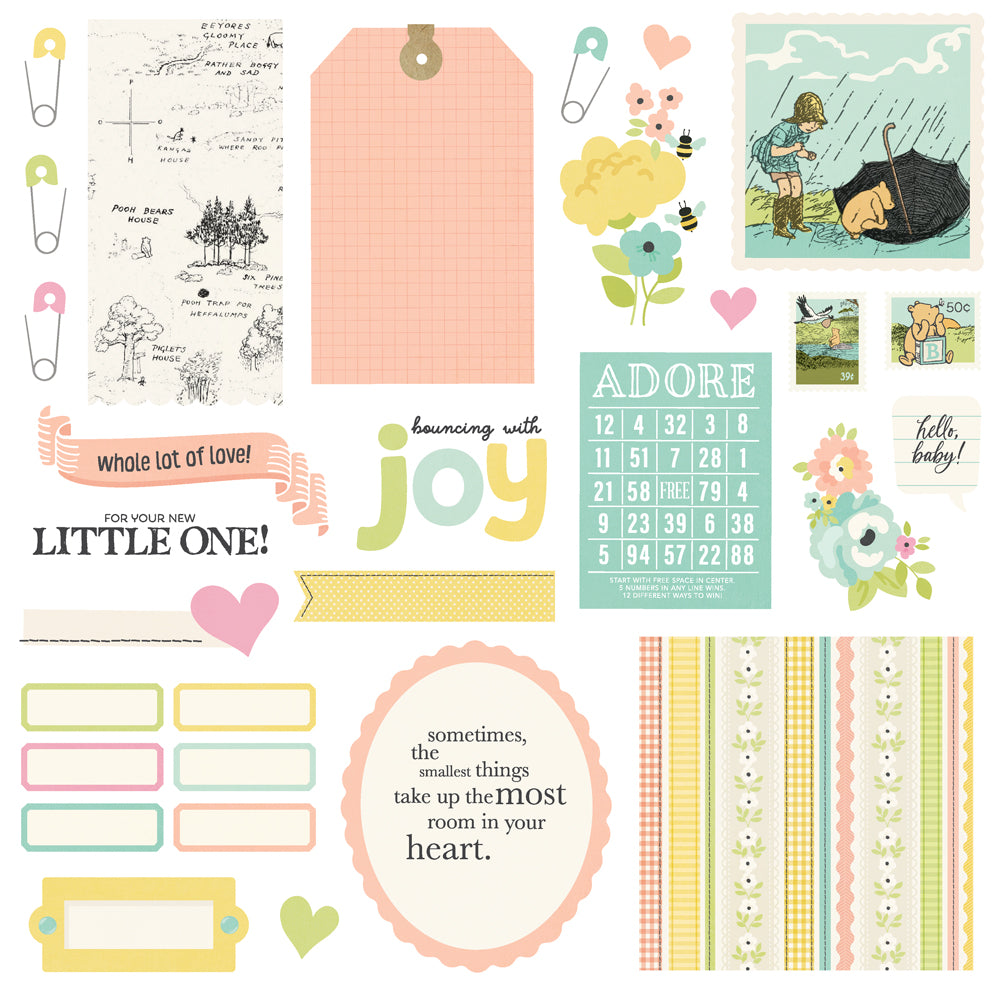Simple Stories Say Cheese Classic Pooh Baby Simple Cards Card Kit