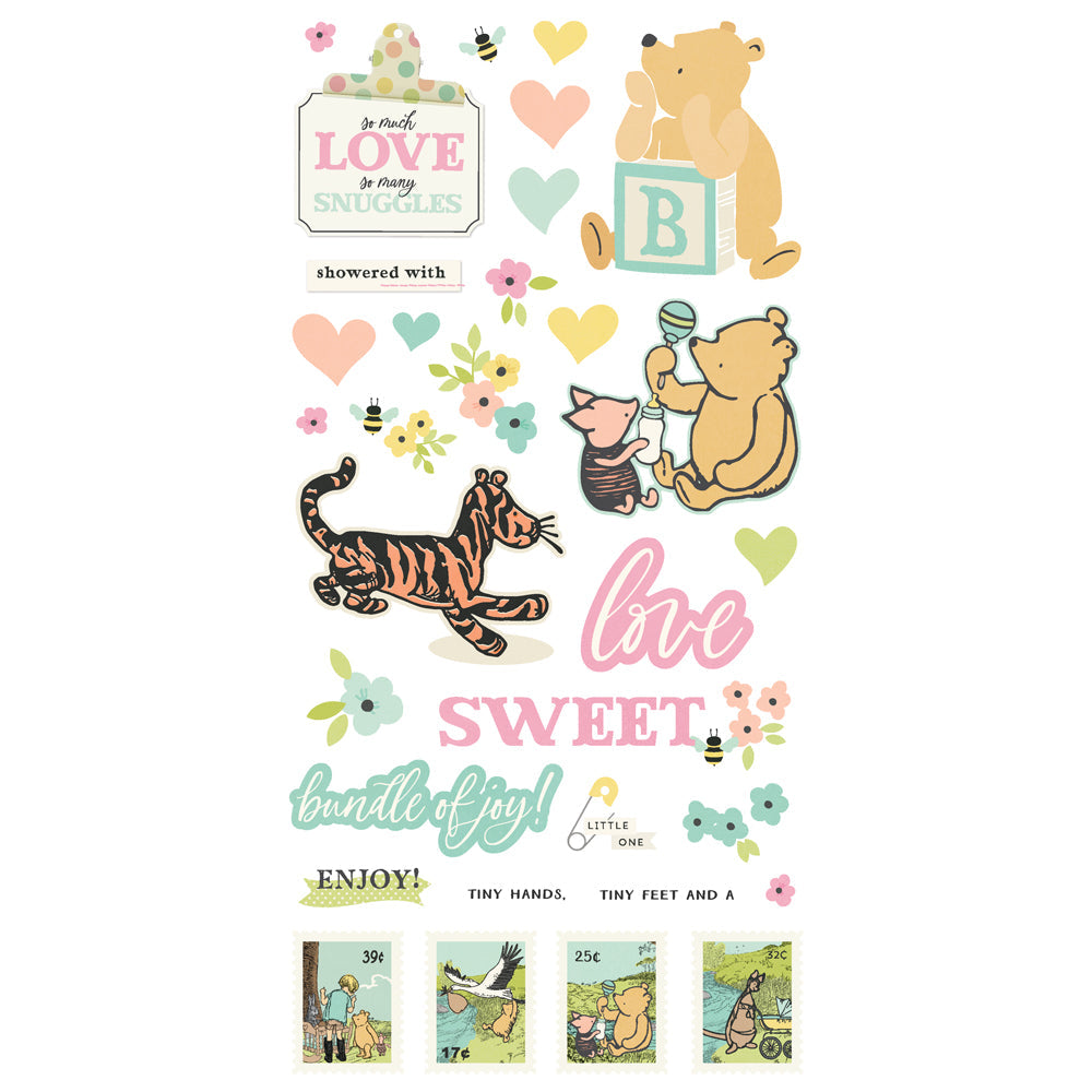 Simple Stories Say Cheese Classic Pooh Baby Simple Cards Card Kit