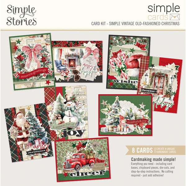 Simple Stories Simple Vintage Old-Fashioned Christmas Simple Cards Card Kit