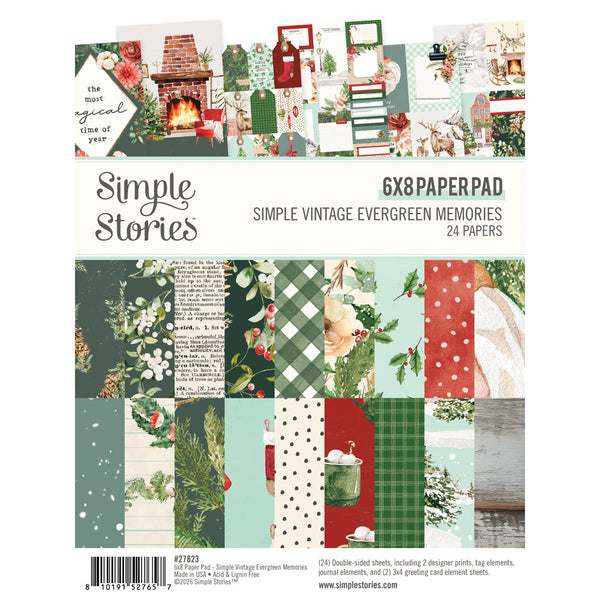 Simple Stories Simple Vintage Evergreen Memories 6 x 8" Paper Pad