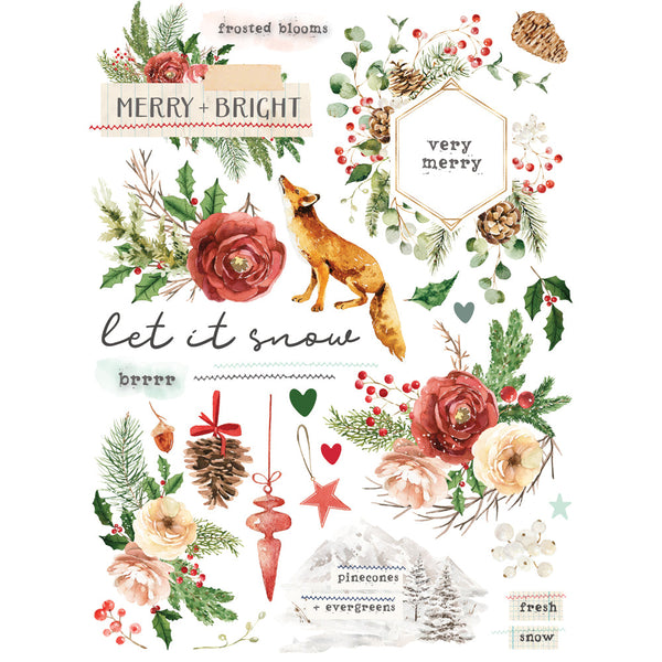 Simple Stories Simple Vintage Evergreen Memories Rub-On Transfers