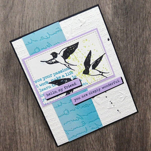 Holding Your Heart Sentiments BetterPress Plates & Die Set by Dina Wakley