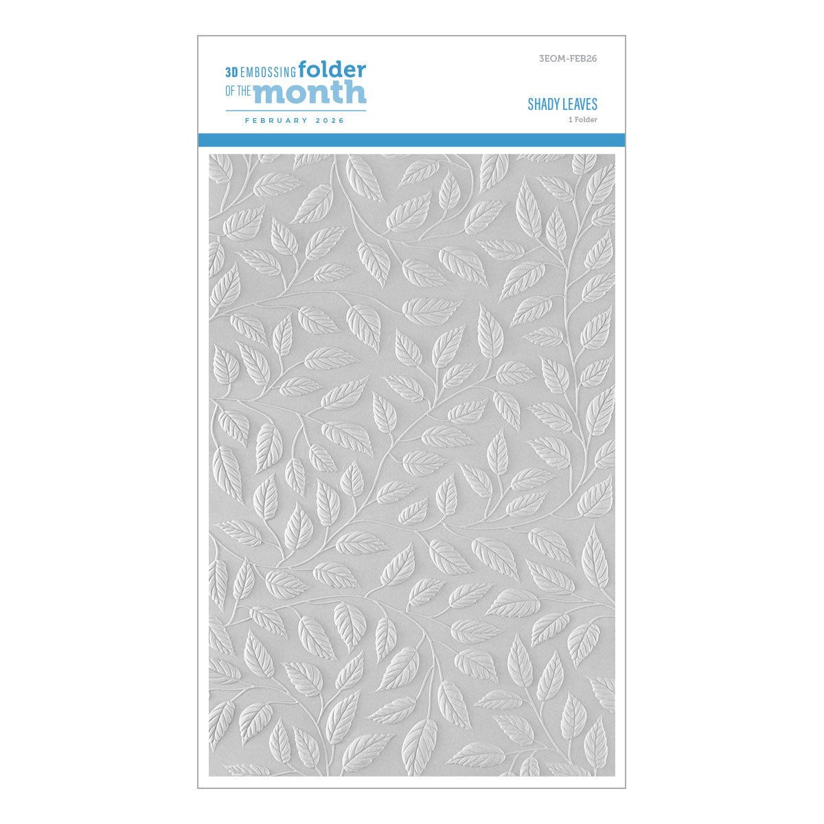 Shady Leaves - 3D Embossing Folder of the Month – Spellbinders