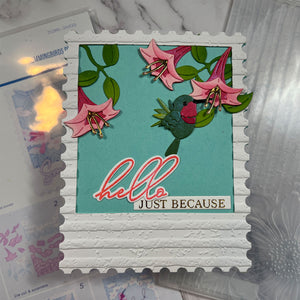 Cottage Wall- 3D Embossing Folder of the Month
