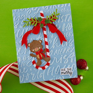 Festive Greetings 3D Embossing Folder of the Month - card project 3