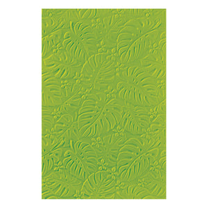 Scattered Tropics - 3D Embossing Folder of the Month