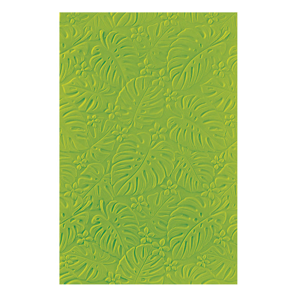 Scattered Tropics - 3D Embossing Folder of the Month