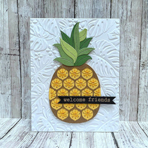 Scattered Tropics - 3D Embossing Folder of the Month