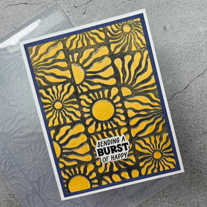 Radiant Day - 3D Embossing Folder of the Month