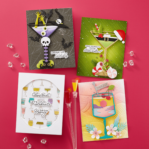Cheers Sentiments Press Plate & Die Set