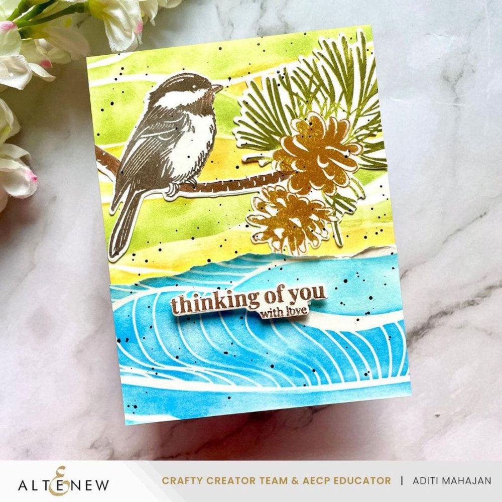 Altenew - Chickadee Chirps Registration Press Plates