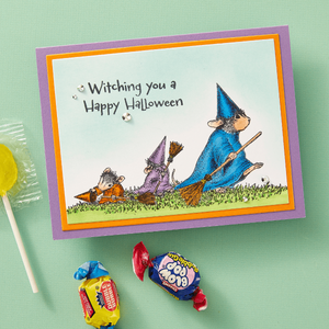 Halloween Flight Cling Rubber Stamp Set