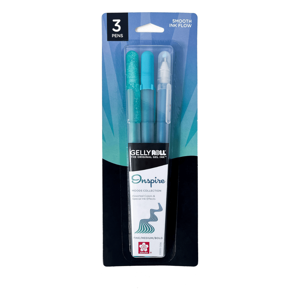 Sakura Gelly Roll Moods - Inspire (Blue Green Moonlight, Green Metallic, Blue Stardust)