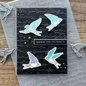 Holding Your Heart Sentiments BetterPress Plates & Die Set by Dina Wakley