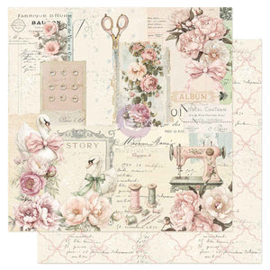 Prima Buttons & Keepsakes by Frank Garcia 8 x 8" Paper Pad