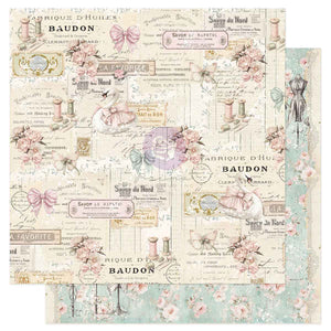 Prima Buttons & Keepsakes by Frank Garcia 8 x 8" Paper Pad