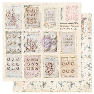 Prima Buttons & Keepsakes by Frank Garcia 6 x 6" Paper Pad