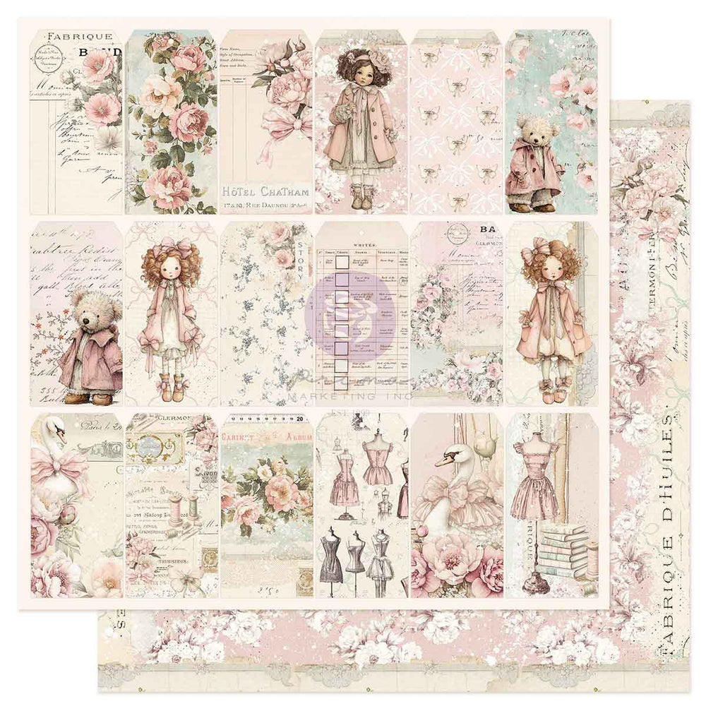 Prima Buttons & Keepsakes by Frank Garcia 8 x 8" Paper Pad