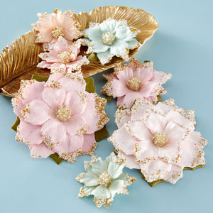 Prima Christmas Blush by Frank Garcia Warm & Cozy Dimensional Flowers