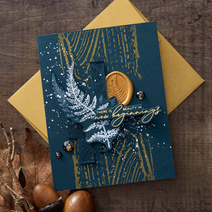 Fern Leaf 3D Wax Seal Stamp from the Woodland Tales Collection