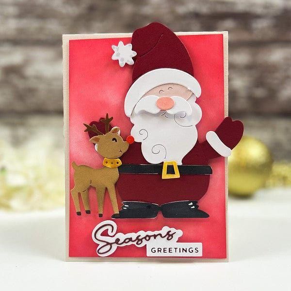Santa Hugs Etched Dies by Stampendous