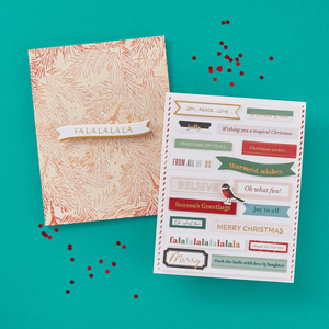 Mistletoe Greetings Press Plate & Die Set