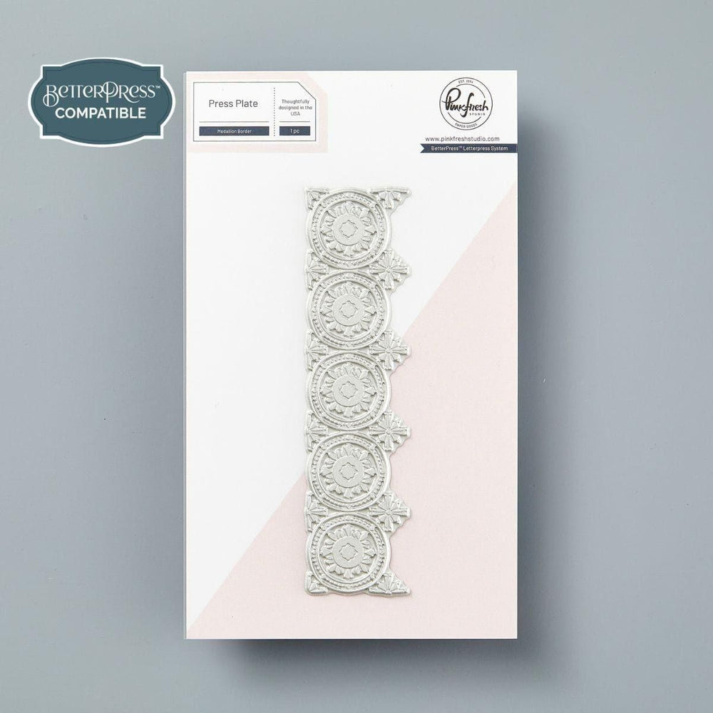 PinkFresh Studio Medallion Border Press Plate