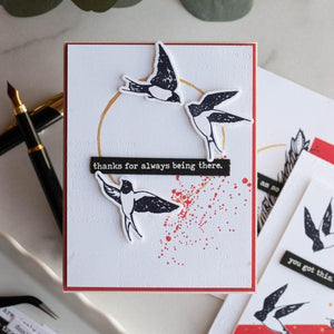 Holding Your Heart Sentiments BetterPress Plates & Die Set by Dina Wakley