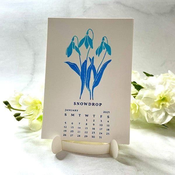 2025 DIY Calendar Press Plates and DIY Easel BetterPress Dies Bundle from the Florals Through the Year Collection