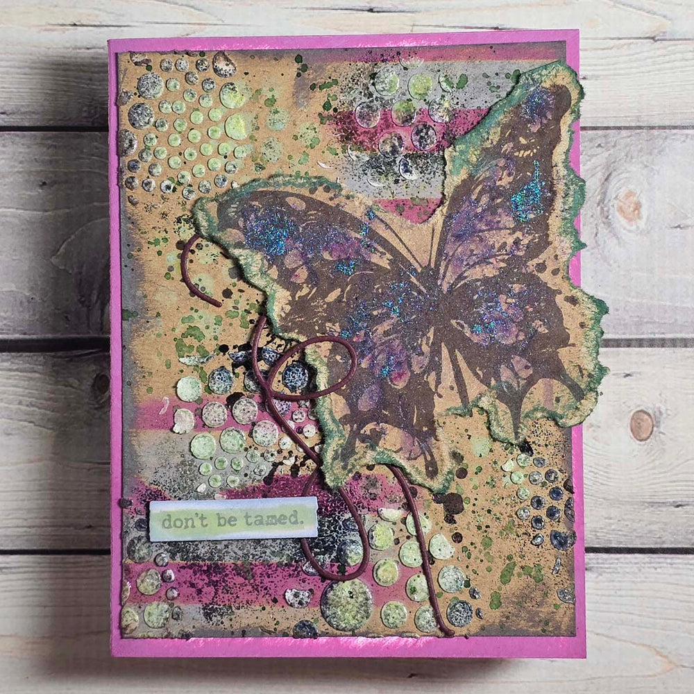 Tattered Stripes Stencils