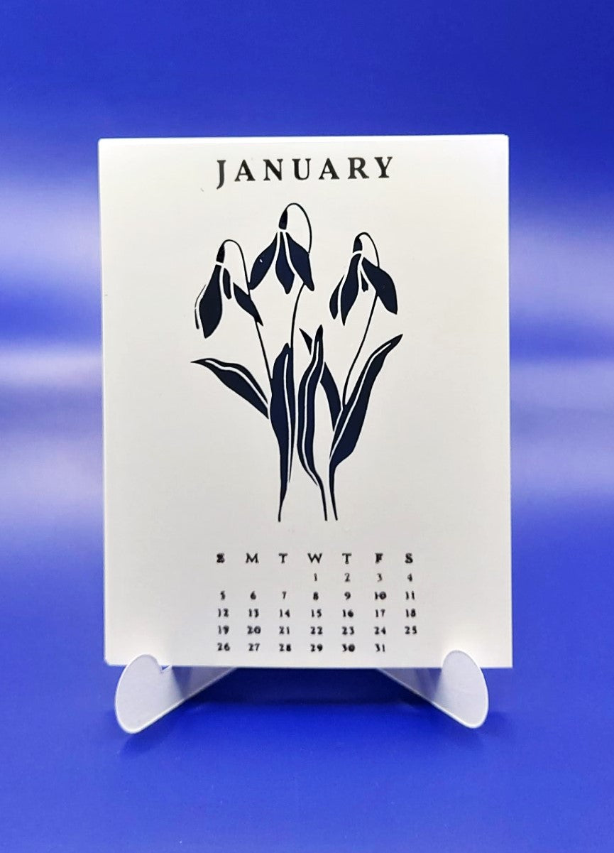 2025 DIY Calendar Press Plates from the Florals Through the Year Collection