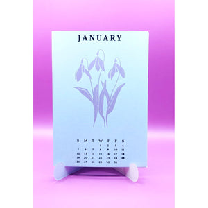 2025 DIY Calendar Press Plates from the Florals Through the Year Collection