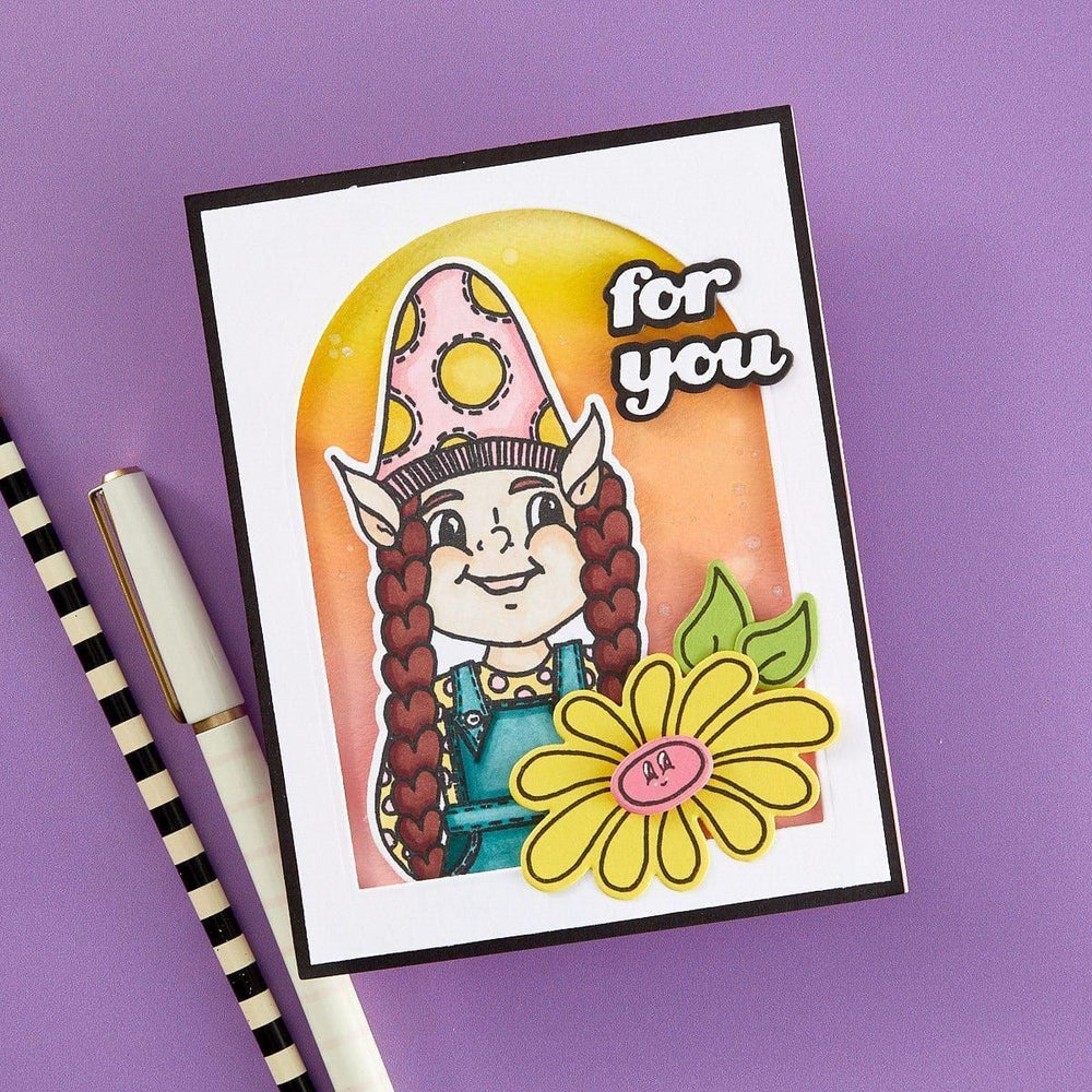 Gnome Sweet Gnome Stamp and Die Bundle by Dyan Reaveley