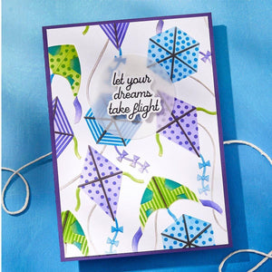 Soaring Sentiments Press Plate & Die Set from the Sky's the Limit Collection by Simon Hurley