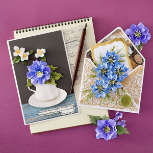 Clematis Poet Etched Dies by Susan Tierney-Cockburn