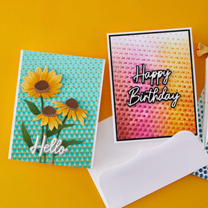 Cascading Dots 3D Embossing Folder by Simon Hurley