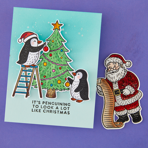 Polar Friends Stamp and Die Bundle by Simon Hurley