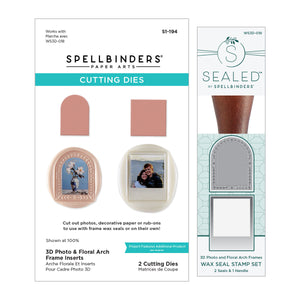 3D Photo & Floral Arch Frames Wax Seal Stamps and Die Bundle