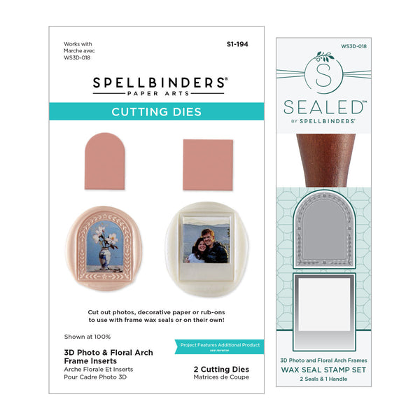 3D Photo & Floral Arch Frames Wax Seal Stamps and Die Bundle