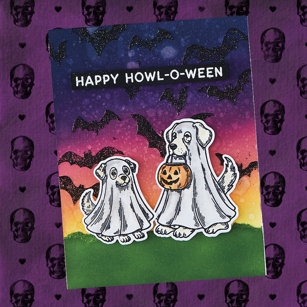 Halloween Pets Etched Dies for Coordinating Stamp Set by Simon Hurley