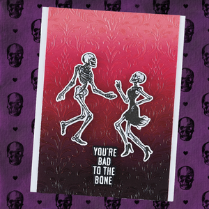 Bad to the Bone Etched Dies for Coordinating Stamp Set by Simon Hurley
