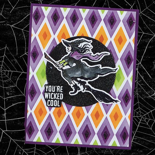 Hocus Pocus Etched Dies for Coordinating Stamp Set by Simon Hurley