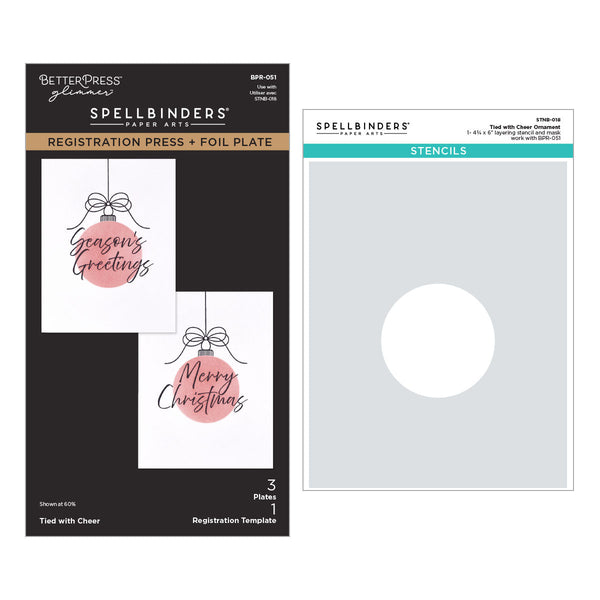 Tied with Cheer Press + Foil Plate & Stencil Bundle