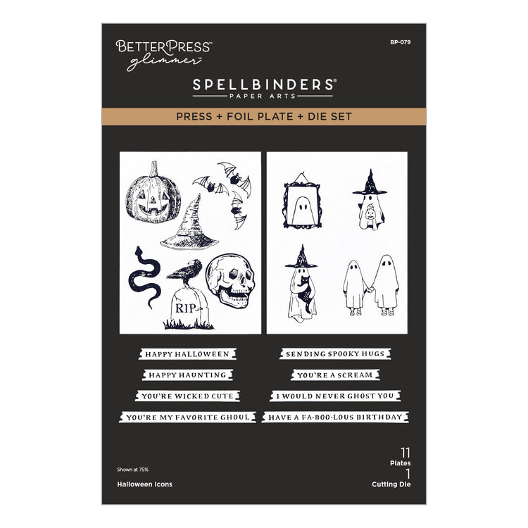 Halloween Icons Press and Foil